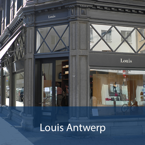 Foto op de sectorpagina voor de retailsector die een kassasysteem van ShopPlus kunnen gebruiken. Op het beeld staat de winkel vanop de straat van een bestaande klant Acne te Antwerpen.